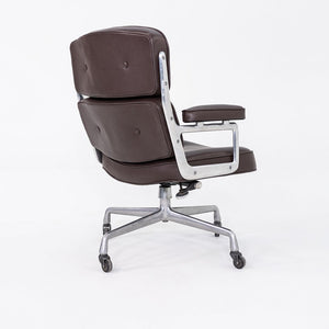 1970s Herman Miller Eames Time Life Chair in Brown Edelman Leather