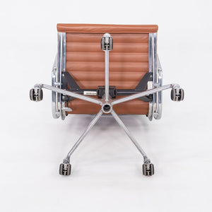 2010s Herman Miller Eames Aluminum Management Desk Chair in Cognac Leather 2x Available