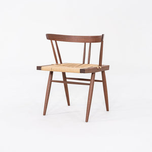 2014 Set of Six Mira Nakashima Grass Seated Dining Chairs in Black Walnut