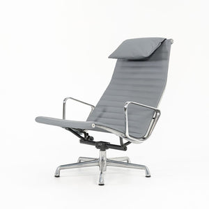 2010s Aluminum Group Lounge Chair, model EA124 by Ray and Charles Eames for Herman Miller in Grey Leather