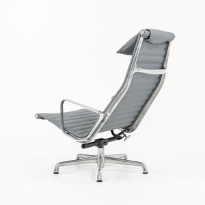 2010s Aluminum Group Lounge Chair, model EA124 by Ray and Charles Eames for Herman Miller in Grey Leather