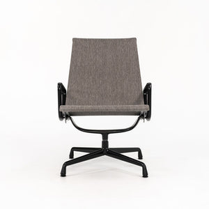 2022 Pair of Aluminum Group Lounge Chair by Ray and Charles Eames for Herman Miller in Grey Mesh with Black Frame 2x Available