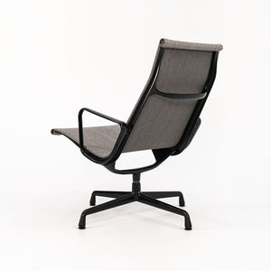 2022 Pair of Aluminum Group Lounge Chair by Ray and Charles Eames for Herman Miller in Grey Mesh with Black Frame 2x Available