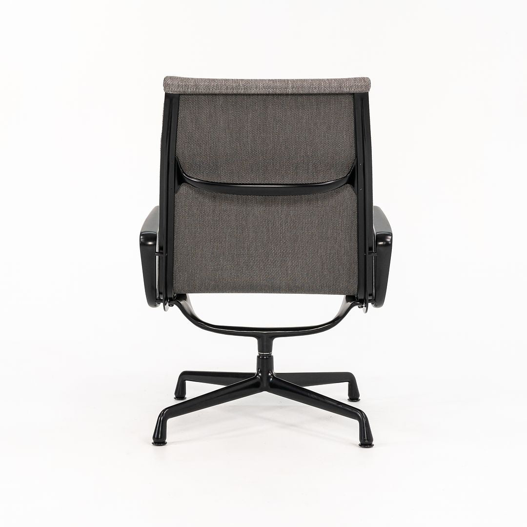 2022 Pair of Aluminum Group Lounge Chair by Ray and Charles Eames for Herman Miller in Grey Mesh with Black Frame 2x Available