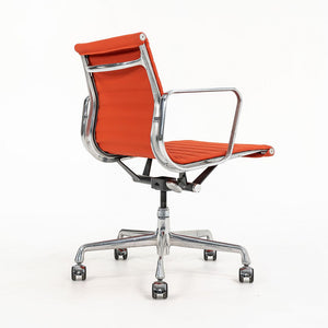 2010s Aluminum Group Management Chair by Charles and Ray Eames for Herman Miller in Coral Leatherette