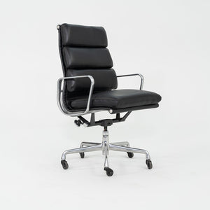 2010s Herman Miller Eames Soft Pad Executive Desk Chair in Black Leather