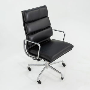 2010s Herman Miller Eames Soft Pad Executive Desk Chair in Black Leather