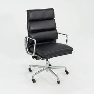 2010s Herman Miller Eames Soft Pad Executive Desk Chair in Black Leather