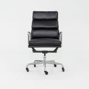 2010s Herman Miller Eames Soft Pad Executive Desk Chair in Black Leather