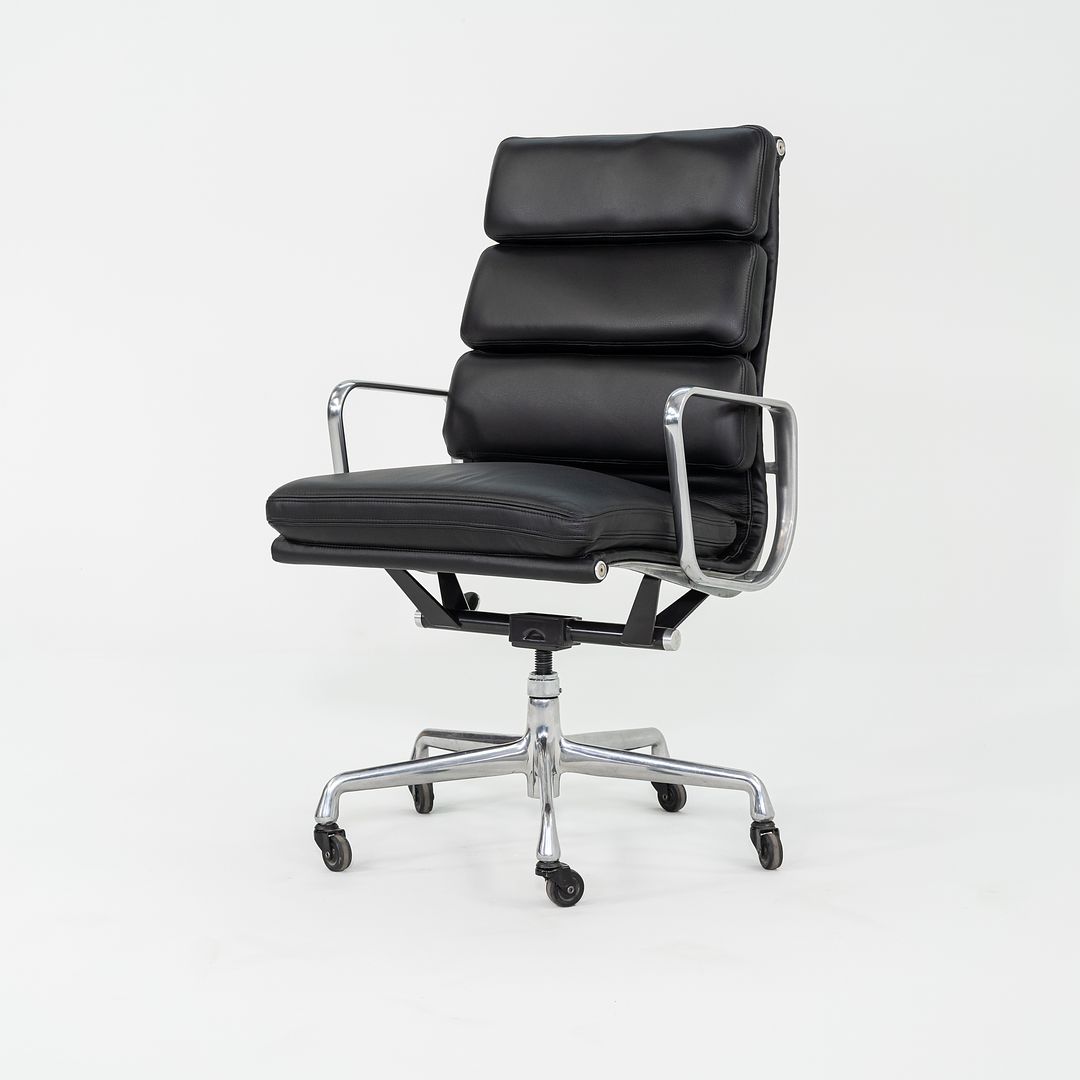 2010s Herman Miller Eames Soft Pad Executive Desk Chair in Black Leather