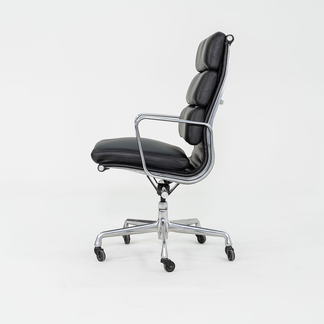 2010s Herman Miller Eames Soft Pad Executive Desk Chair in Black Leather