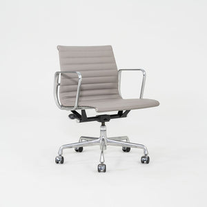 2010s Herman Miller Eames Aluminum Management Desk Chair in Grey Leather 3x Available