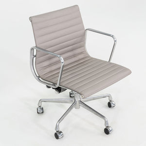 2010s Herman Miller Eames Aluminum Management Desk Chair in Grey Leather 3x Available