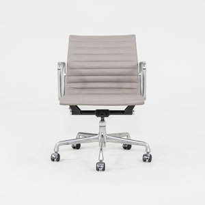 2010s Herman Miller Eames Aluminum Management Desk Chair in Grey Leather 3x Available