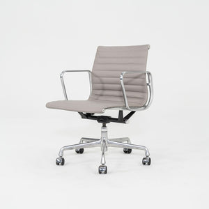 2010s Herman Miller Eames Aluminum Management Desk Chair in Grey Leather 3x Available