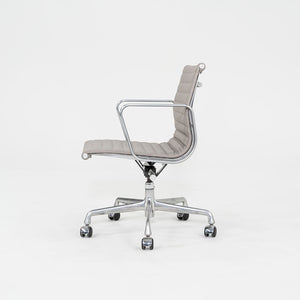 2010s Herman Miller Eames Aluminum Management Desk Chair in Grey Leather 3x Available