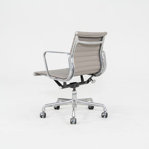 2010s Herman Miller Eames Aluminum Management Desk Chair in Grey Leather 3x Available