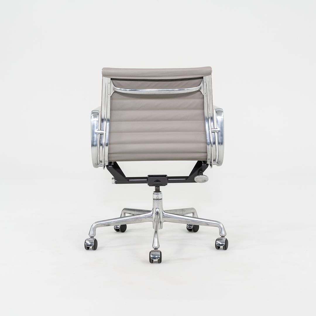 2010s Herman Miller Eames Aluminum Management Desk Chair in Grey Leather 3x Available