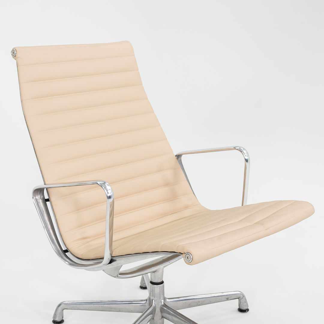 1996 Herman Miller Eames Aluminum Group Lounge Chair in Tan Leather