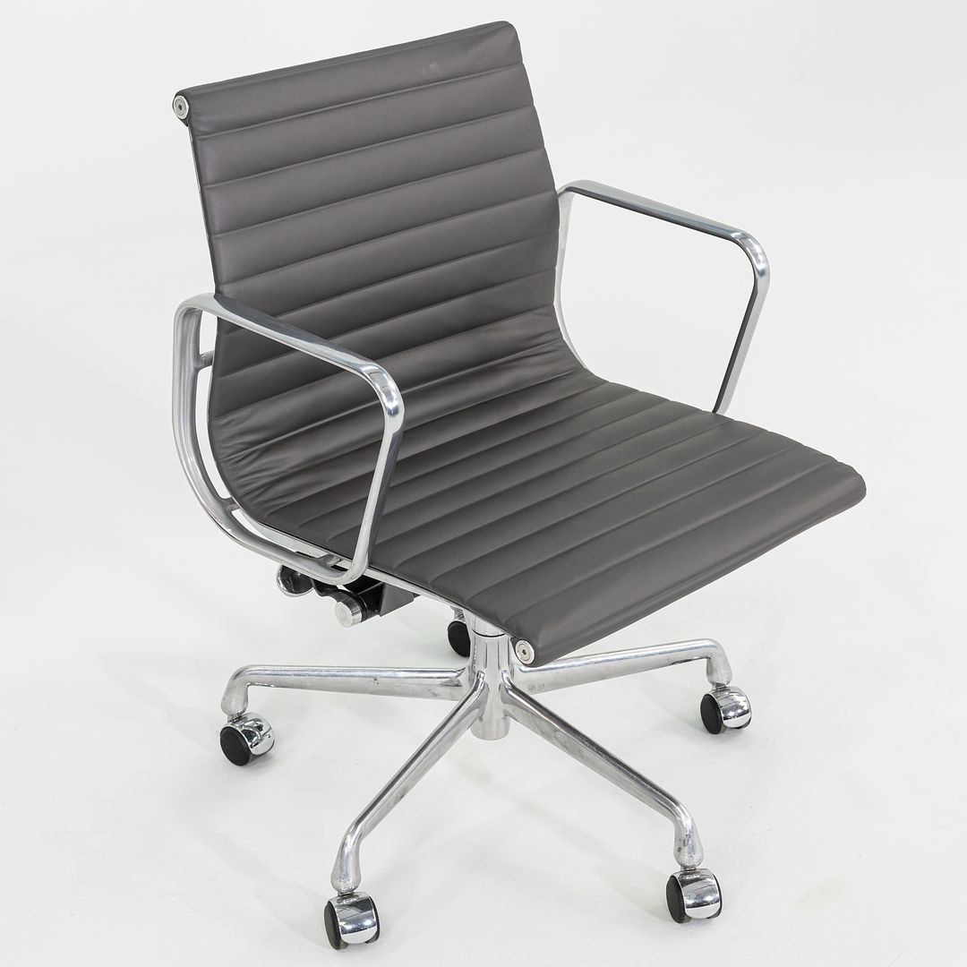 2010s Herman Miller Eames Aluminum Management Desk Chair in Dark Grey 2x Available