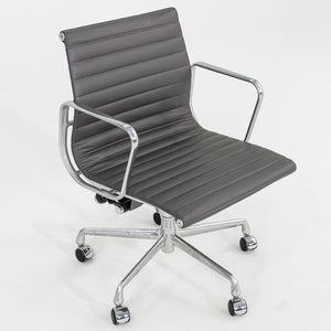 2010s Herman Miller Eames Aluminum Management Desk Chair in Dark Grey 1x Available