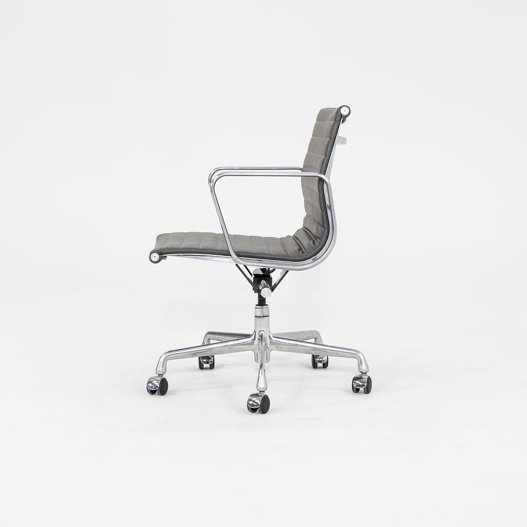 2010s Herman Miller Eames Aluminum Management Desk Chair in Dark Grey 2x Available