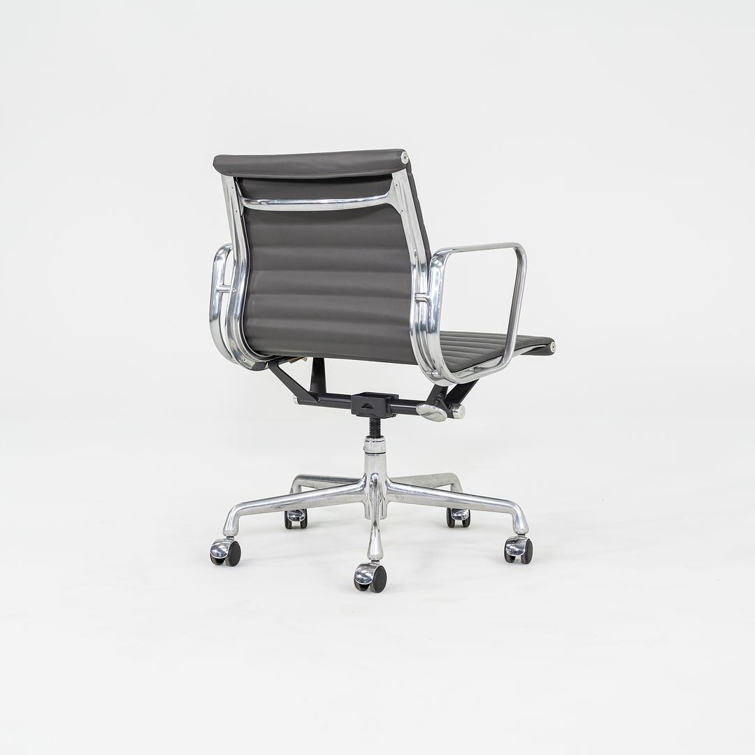 2010s Herman Miller Eames Aluminum Management Desk Chair in Dark Grey 1x Available