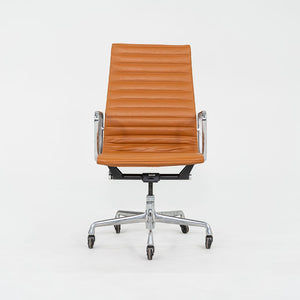 2010s Herman Miller Eames Aluminum Group Executive Desk Chair in Caramel Leather