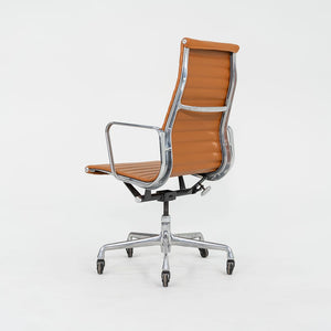 2010s Herman Miller Eames Aluminum Group Executive Desk Chair in Caramel Leather