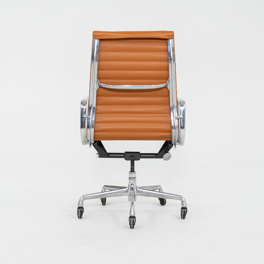 2010s Herman Miller Eames Aluminum Group Executive Desk Chair in Caramel Leather