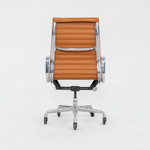 2010s Herman Miller Eames Aluminum Group Executive Desk Chair in Caramel Leather