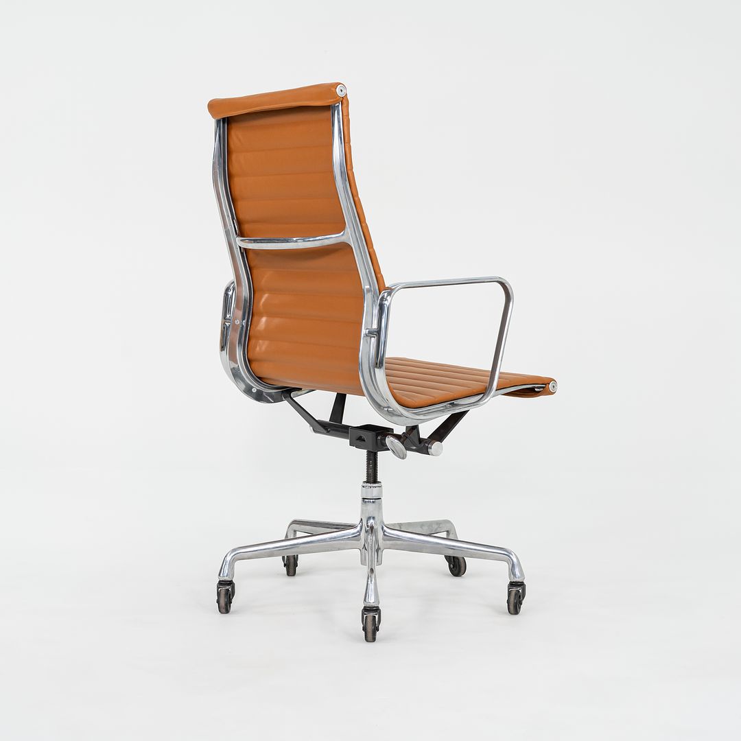 2010s Herman Miller Eames Aluminum Group Executive Desk Chair in Caramel Leather