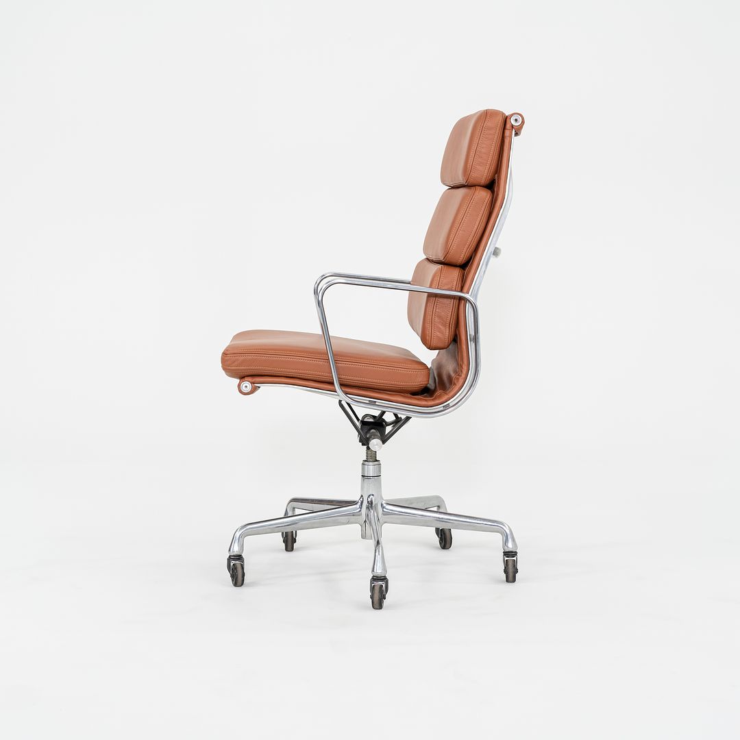 2010s Herman Miller Eames Soft Pad Executive Desk Chair in Cognac Leather, 2x Available