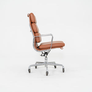 2010s Herman Miller Eames Soft Pad Executive Desk Chair in Cognac Leather, 2x Available