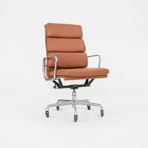 2010s Herman Miller Eames Soft Pad Executive Desk Chair in Cognac Leather, 2x Available