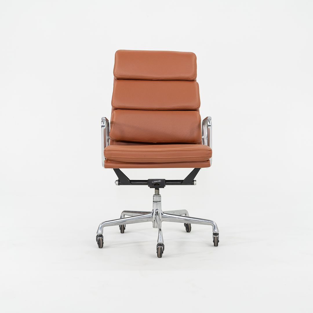 2010s Herman Miller Eames Soft Pad Executive Desk Chair in Cognac Leather, 2x Available