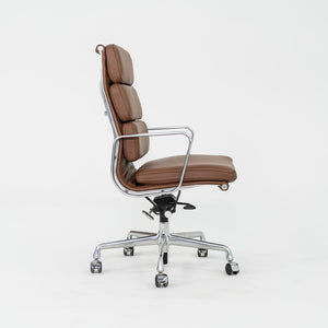 SOLD 2010s Herman Miller Eames Soft Pad Executive Desk Chair in Brown Leather