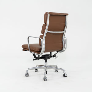 SOLD 2010s Herman Miller Eames Soft Pad Executive Desk Chair in Brown Leather