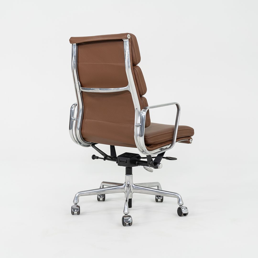 SOLD 2010s Herman Miller Eames Soft Pad Executive Desk Chair in Brown Leather