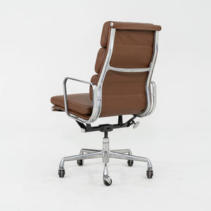 2010s Herman Miller Eames Soft Pad Executive Desk Chair in Brown Leather