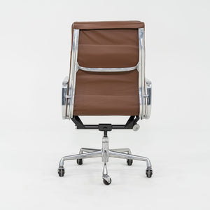 2010s Herman Miller Eames Soft Pad Executive Desk Chair in Brown Leather