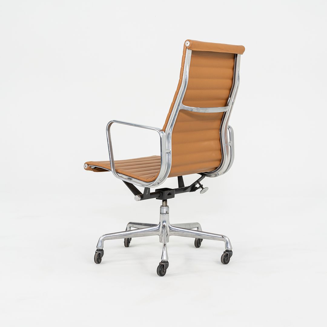 2010s Herman Miller Eames Aluminum Group Executive Desk Chair in Caramel Leather