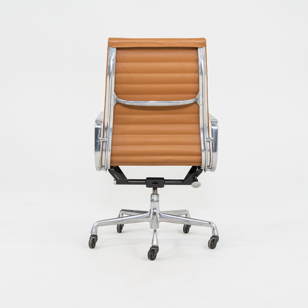 2010s Herman Miller Eames Aluminum Group Executive Desk Chair in Caramel Leather