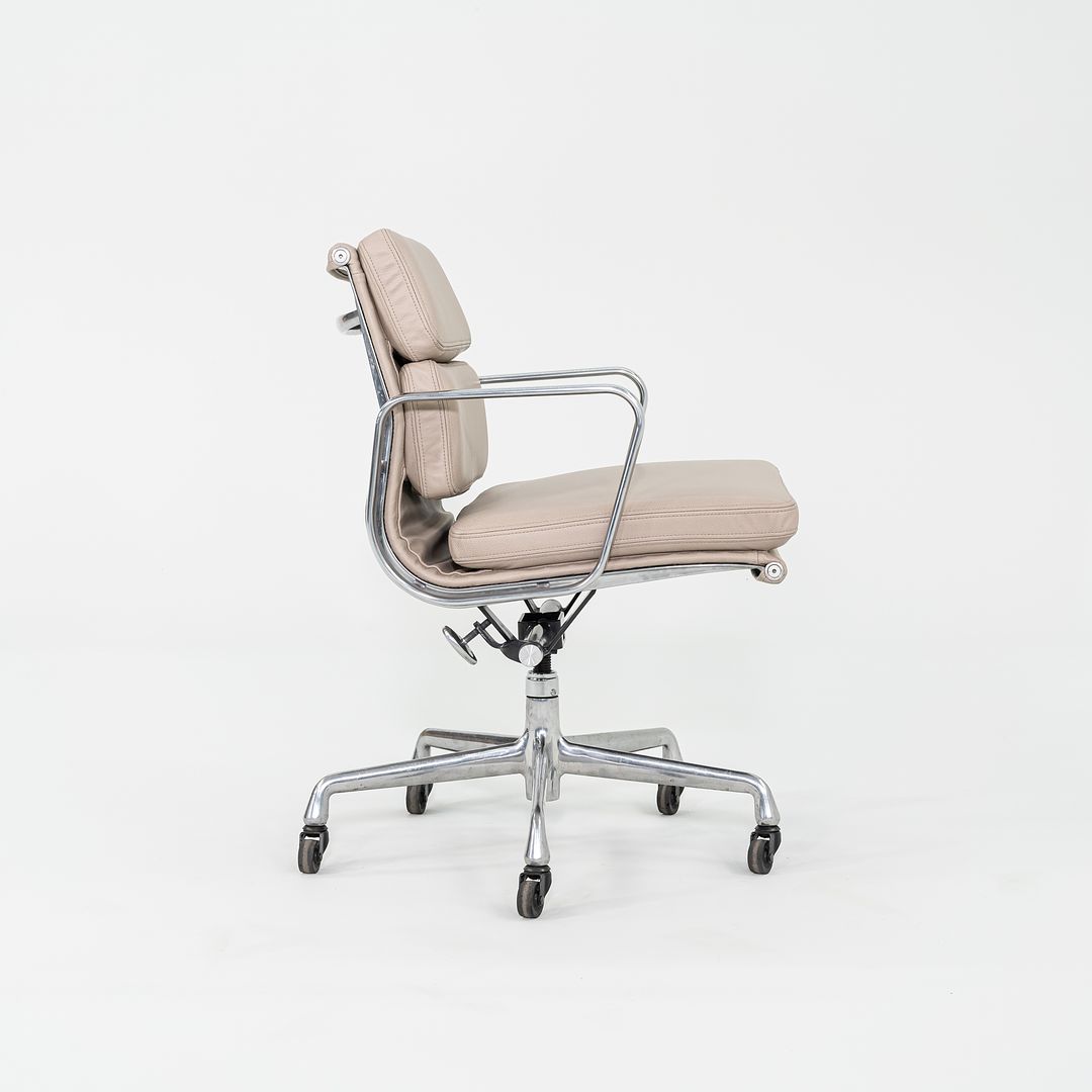 2010s Herman Miller Eames Soft Pad Management Desk Chair in Beige Leather