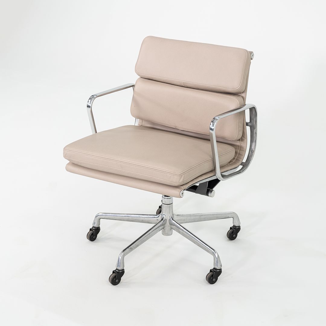 2010s Herman Miller Eames Soft Pad Management Desk Chair in Beige Leather