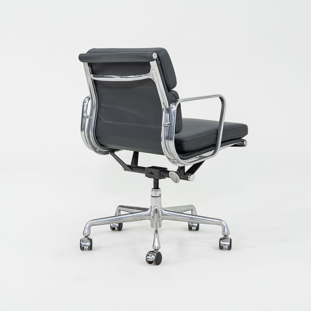 2010s Herman Miller Eames Soft Pad Management Desk Chair in Grey Leather