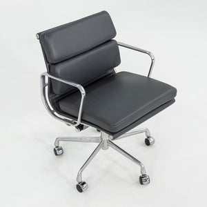 2010s Herman Miller Eames Soft Pad Management Desk Chair in Grey Leather