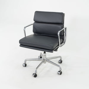 2010s Herman Miller Eames Soft Pad Management Desk Chair in Grey Leather