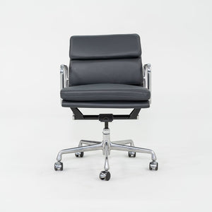 2010s Herman Miller Eames Soft Pad Management Desk Chair in Grey Leather