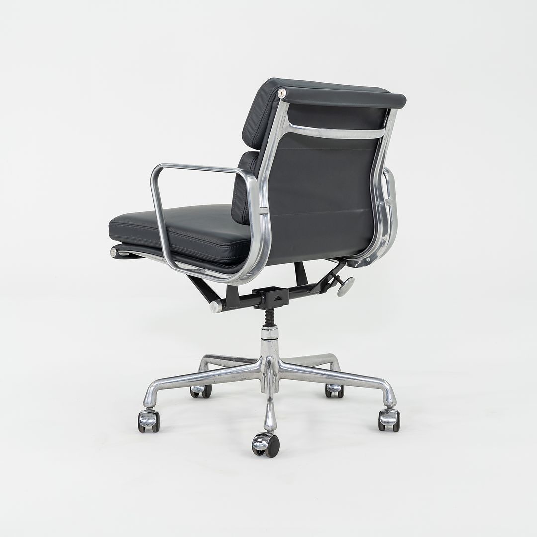 2010s Herman Miller Eames Soft Pad Management Desk Chair in Grey Leather